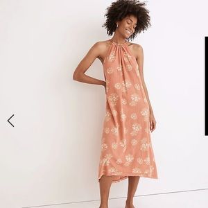 Madewell High-Neck Cover-Up Maxi Dress in Moody Blooms Small NWT